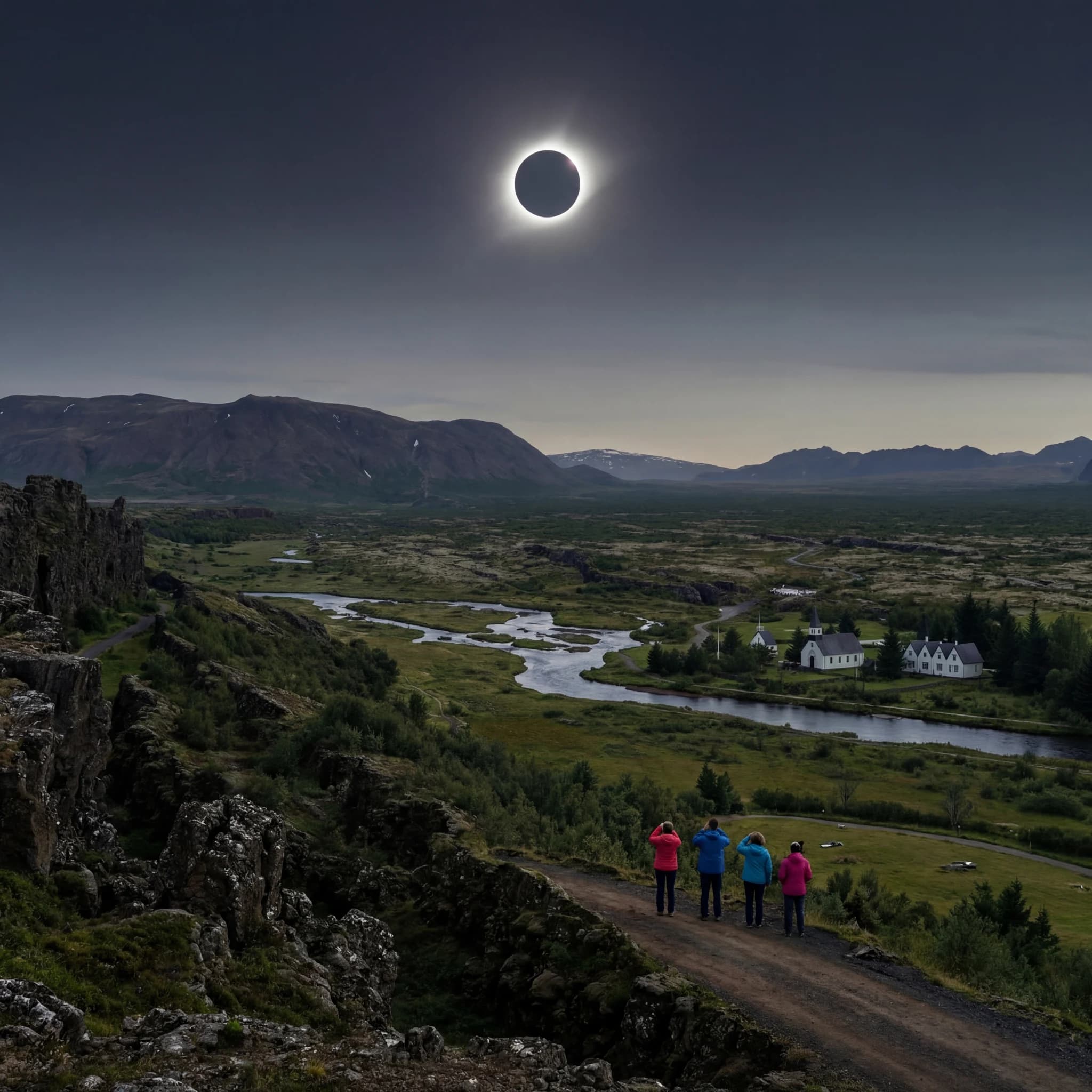 Islanda: Eclipsa Totală de Soare